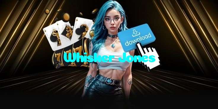 Whisker Jones casino presented on mobile device in Pakistan with slots and live games